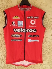 Maillot cycliste VELOROC SUNN GIESSEGI rouge sans manche maglia shirt trikot XL