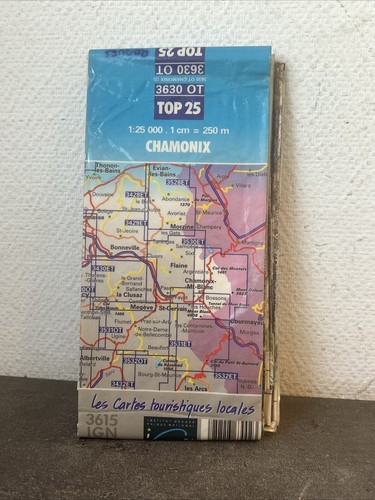 Ancienne carte ign chamonix - carte,