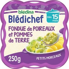 lot 3 BLEDINA Blédichef Fondue poireaux et pommes de terre dès 15 mois