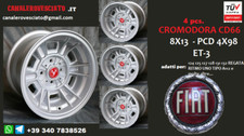 4 jantes alu Fiat Cromodora CD66 8x13 4x98 13 pouces jantes