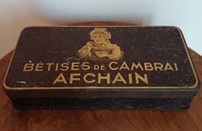 Ancienne boite tôle publicitaire BÊTISES DE CAMBRAI AFCHAIN  C96