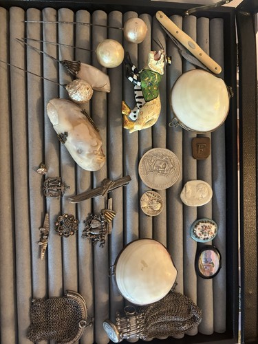 Lot brocante fond - fond, tiroir
