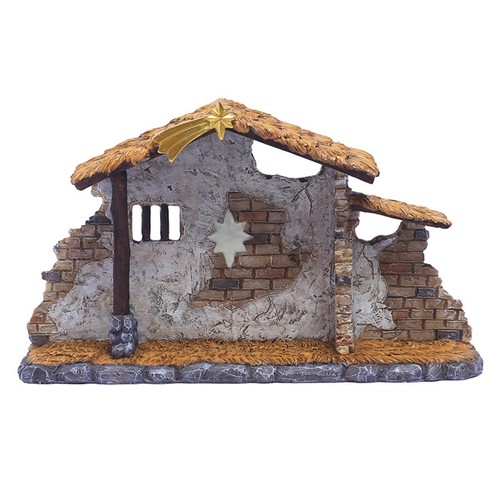 Crèche rustique avec étoile - rustique,