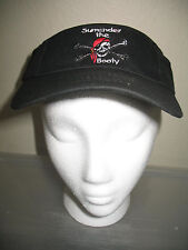 Jolly Roger Pirate Surrender The Boots Noir Visière Casquette Chapeau