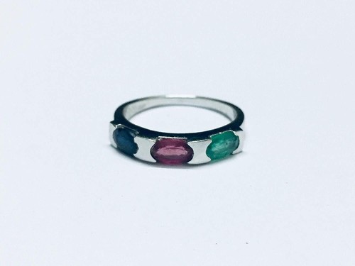 Argent multi pierre - argent, bague
