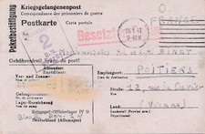 Carte Carte OFLAG IV D reception colis Guerre War Krieg Cover Brief