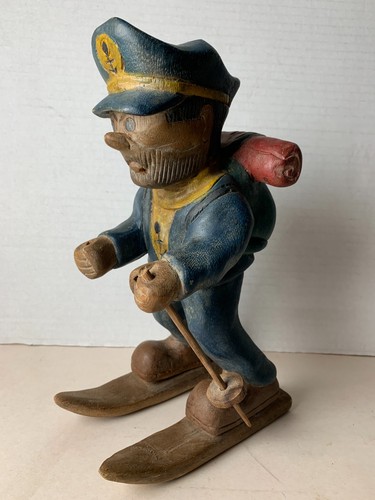 Figurine bois capitaine - figurine, en