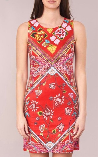 Desigual shift dress red - shift,