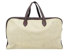 VINTAGE SAC DE VOYAGE A MAIN HERMES VICTORIA 50 TOILE CUIR TOGO TRAVEL BAG 6000€