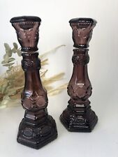 Ensemble de 2 Flacons / Bougeoirs violet - AVON ELEGANCE 150ml