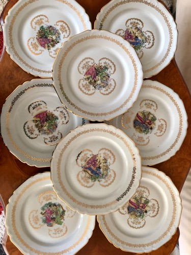 Anciennes assiettes plates - 8,