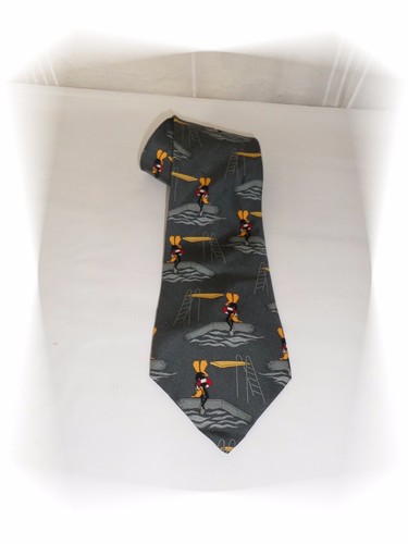 Cravate fantaisie grise daffy - cravate,