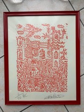 lithographie robert Combas. Figuration Libre.