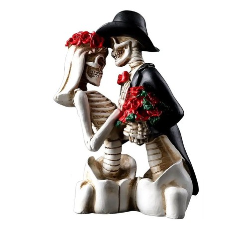 Résine squelette figurine - résine,