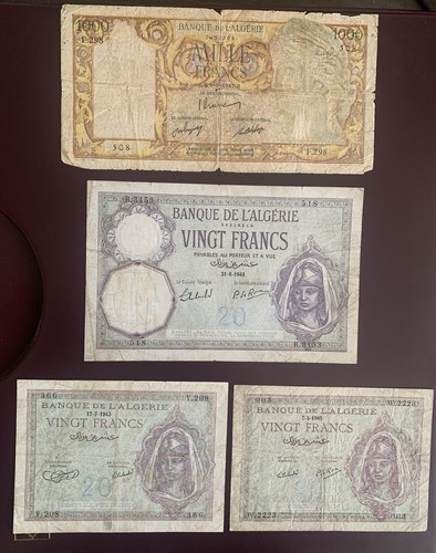 Lot billets de banque - de,