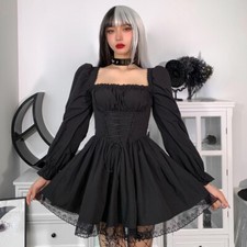Femme gothique dentelle robe - femme,