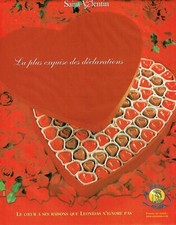 Publicité Advertising 039  2004   les pralines chocolats Leonidas Saint Valentin