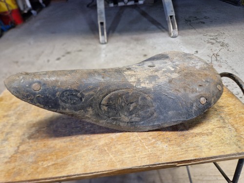 Selle velo course vintage - vintage, cuir