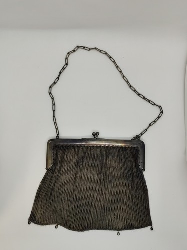 Ancien sac main cotte - ancien, à