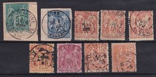Colonies françaises Petit lot de types Sage & Mouchon oblitérations Algérie AL14