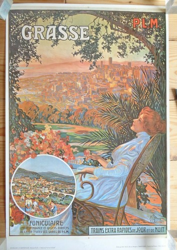 Affiche chemins fer plm - affiche,