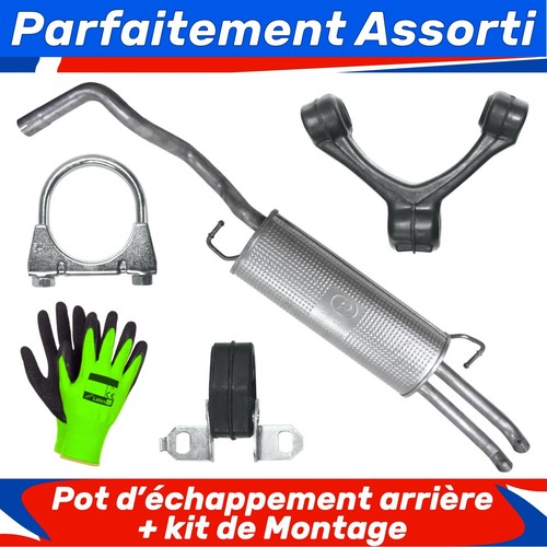 Pot échappement arrière - d’échappement,