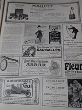 BROT miroir par Gus BOFA + MAQUET + LE GUI publicité papier ILLUSTRATION 1910
