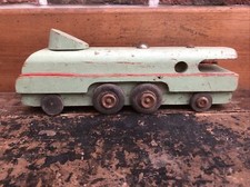 Jouet Bois Locomotive BECO Train Ancien Rare