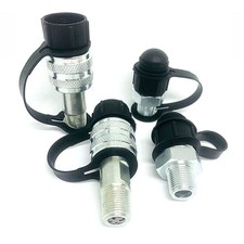 Raccord hydraulique droit traversant premium pour raccords robustes de tuyaux d'