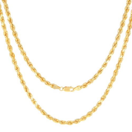 18k jaune 4mm diamant coupe - or,