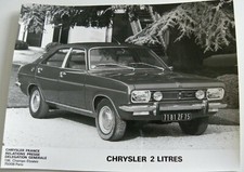 1 photo  / presse CHRYSLER