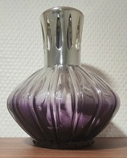 Ancienne Lampe Berger en Verre Mauve dégradé. Très bon état
