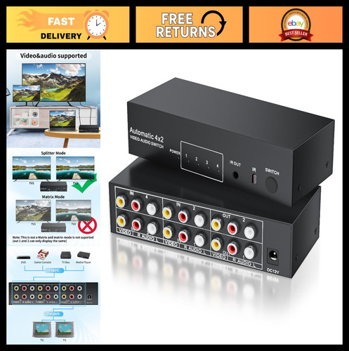 4x2 rca switch - switch, splitter
