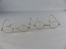 Lot de deux anciennes paire de lunette binocle avec verres