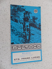 catalogue prospectus moto :  BULTACO lobito sherpa frontera pursang alpina etc..