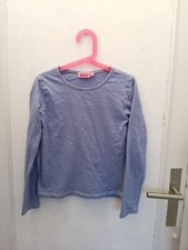 T-shirt manches longue à rayure blanche et bleu NKY Taille 10 ans