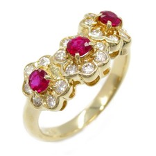 BIJOUX Bague Diamant Rubis