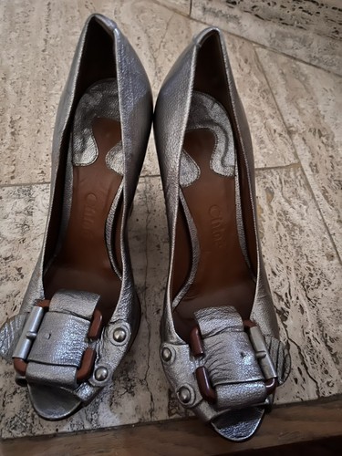 Sandales argent chloe taille - argent,