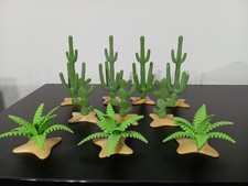 PLAYMOBIL LOT CACTUS PLANTES DÉSERT OASIS SAFARI FORÊT ÉGYPTIENNE ÎLE