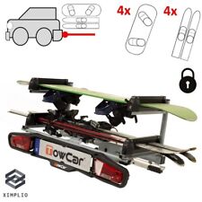 Porte-skis sur attelage pour 4