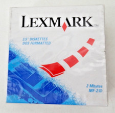 Lot de 10 disquettes / floppy disk 3,5" LEXMARK MF-2HD - 2.0 MB - Neuf scellé