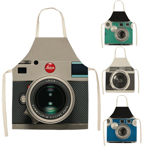 Cartoon camera kitchen apron - cartoon,