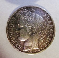 PIECE DE 5 FR argent Céres
