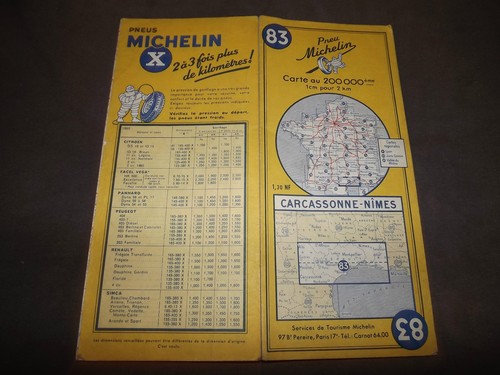 Carte michelin carcassonne - 83,