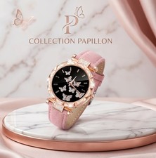 Montre - Acier Or Rose - Cuir