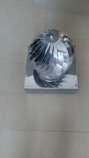 Chapeau de Cheminée Éolien Tête Radian Tournant Acier Inoxydable, Carré 37X37