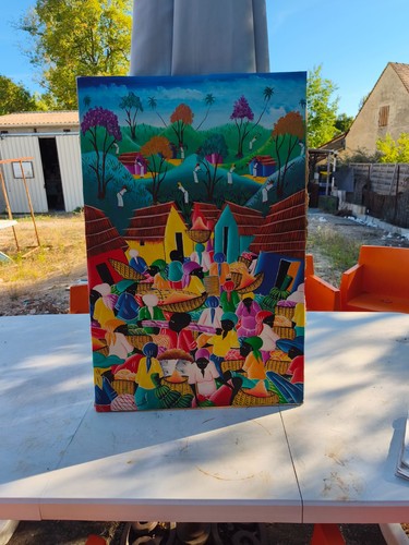 Tableau huile sur - tableau,