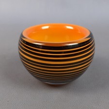 Cendrier Verre Tigre Design Svoboda Art Glass Tchèque Hand Fabriqué Vintage