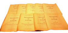 METHODE DE COUPE complète 9 fascicules - Etablissements PIGIER - Paris- 1940