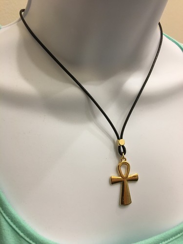 Egyptian cross gold plated - egyptian, cross gold